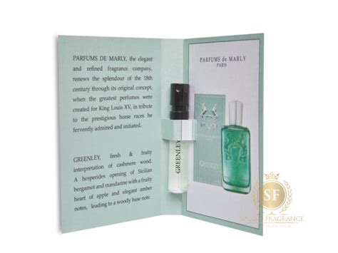 greenley perfume de marly sample.